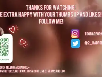 Chaturbate Free Live Porn of 2badforyou